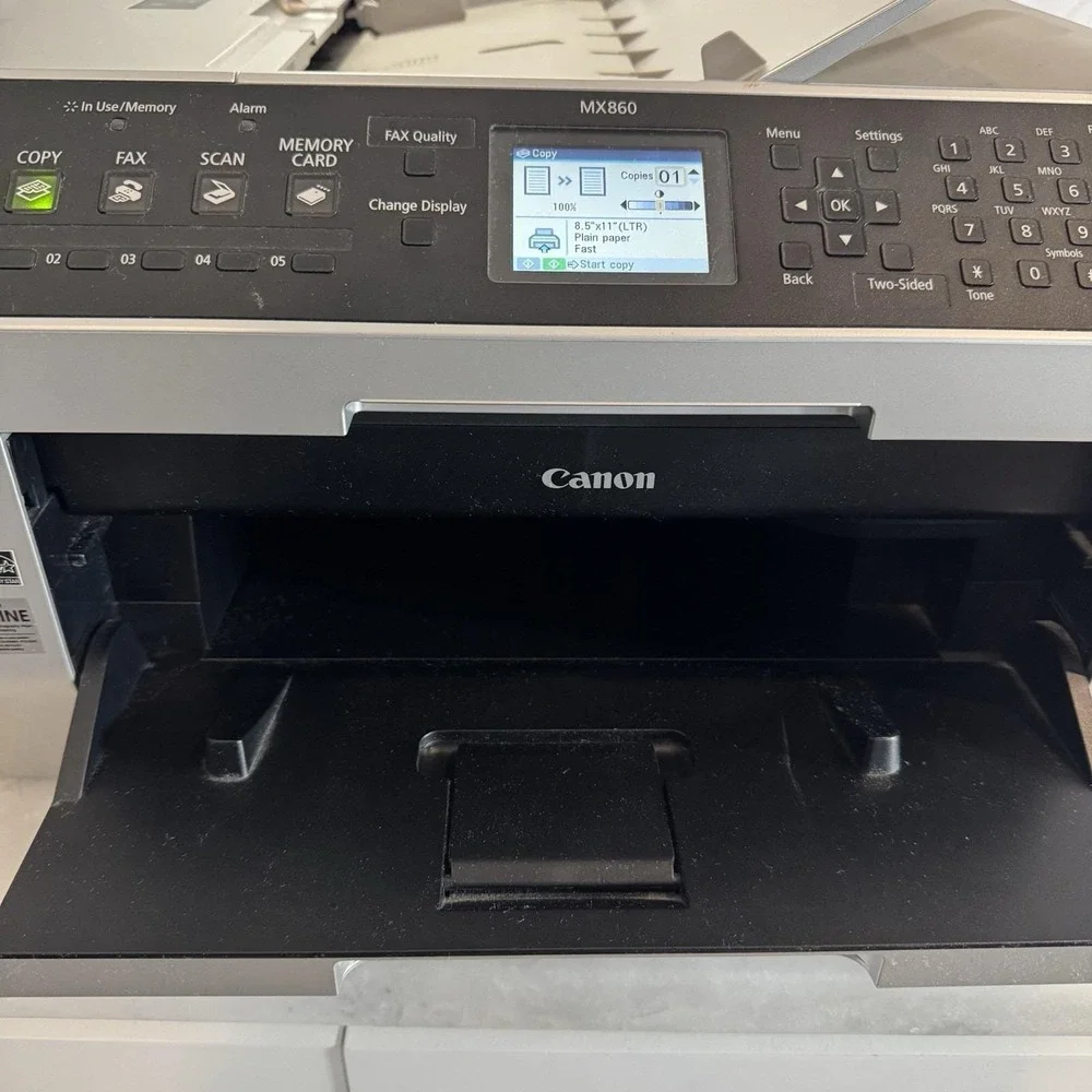Canon PIXMA MX860 All-In-One Inkjet Printer Copier Scanner Fax Tested